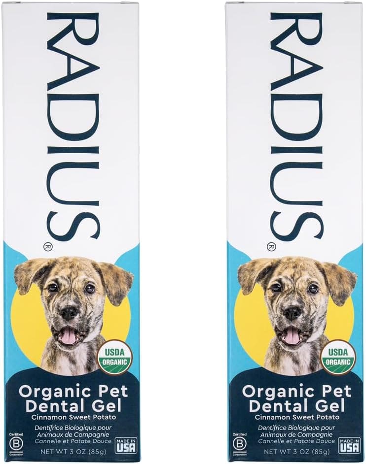 RADIUS USDA Organic Canine Pet Toothpaste 2 Units, 3 oz