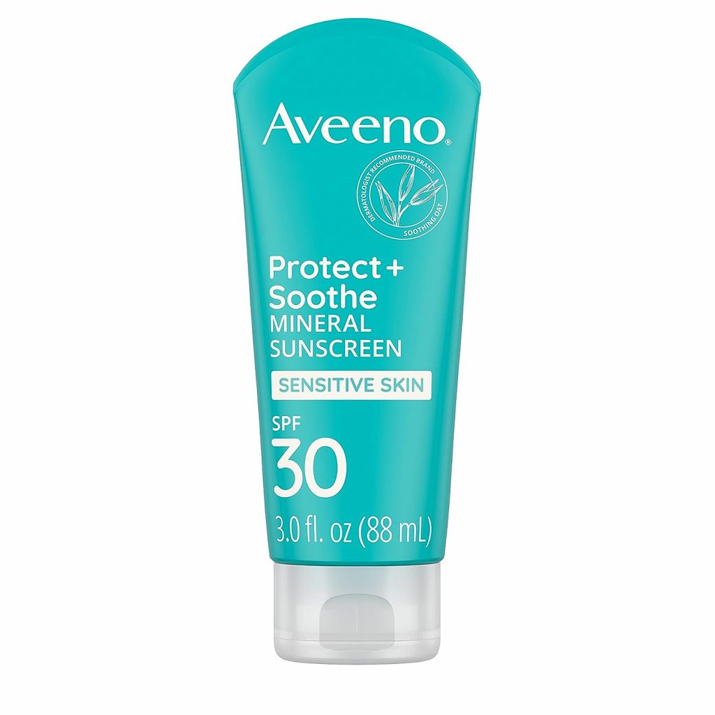 Aveeno Protect + Soothe Mineral Sunscreen Lotion with Broad Spectrum SPF 30