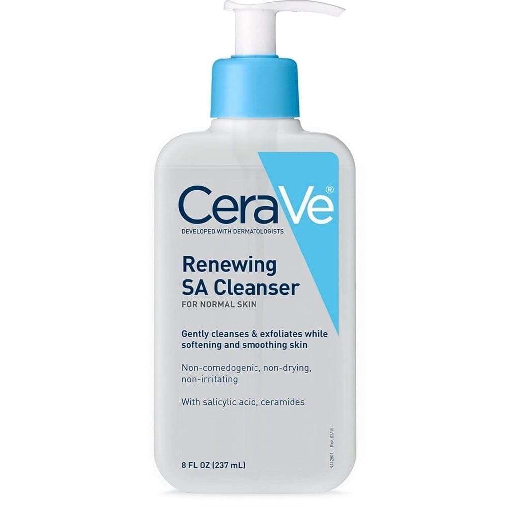 CeraVe SA Cleanser Salicylic Acid Cleanser with Hyaluronic Acid Niacinamide Ceramides BHA Exfoliant for Face Fragrance Free Non Comedogenic 8 Ounce Download Images ×Product customizatio