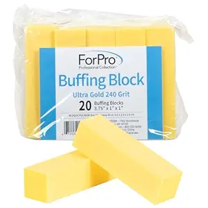 ForPro Ultra Gold Buffing Block, 240 Grit