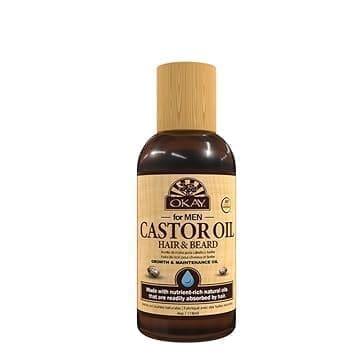 OKAY-MEN Castor Oil Beard and Hair Growth Oil