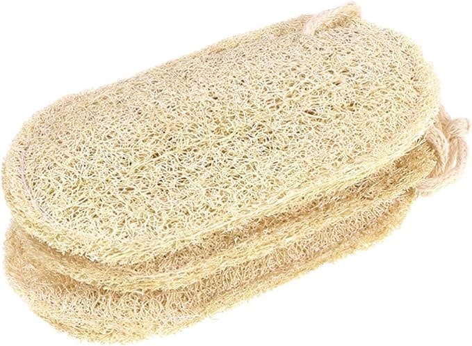 CHUNCIN Natural Loofah Sponge Pad Body Exfoliating Scrubber