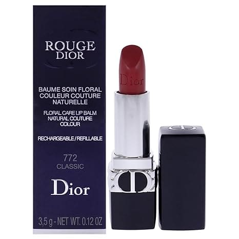 Rouge Dior Colored Satin Lip Balm - 772 Classic by Christian Dior for Women - 0.12 oz Lipstick (Refillable)