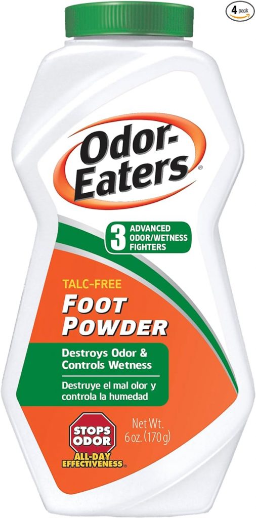 Odor-Eaters Foot Powder, 6 oz, Pack of 4