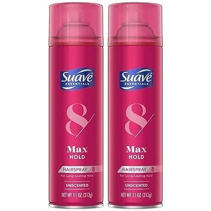 Suave Hair Spray Max Hold Unscented (Pack of 2)