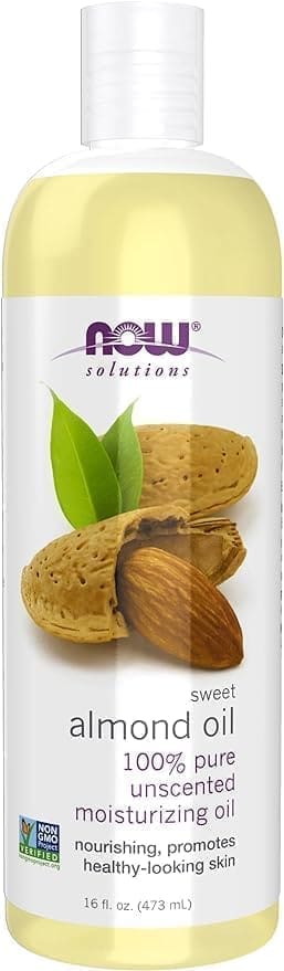 NOW Solutions, Sweet Almond Oil, 100% Pure Moisturizing Oil, 16-ounce