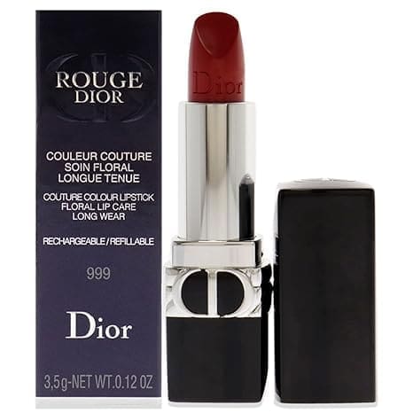 Christian Dior Rouge Dior Couture Lipstick - 999 Satin Lipstick (Refillable) Women 0.12 oz.