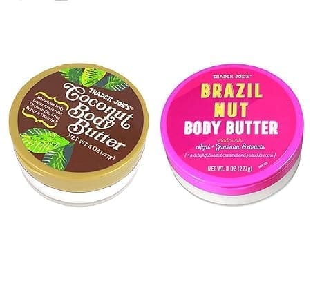 TJ Brazil Nut Body Butter and Trader Joe's Coconut Body Butter Bundle