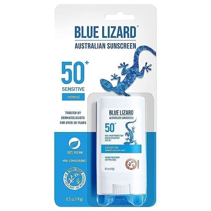 BLUE LIZARD Sensitive Mineral Sunscreen Stick with Zinc Oxide - SPF 50+