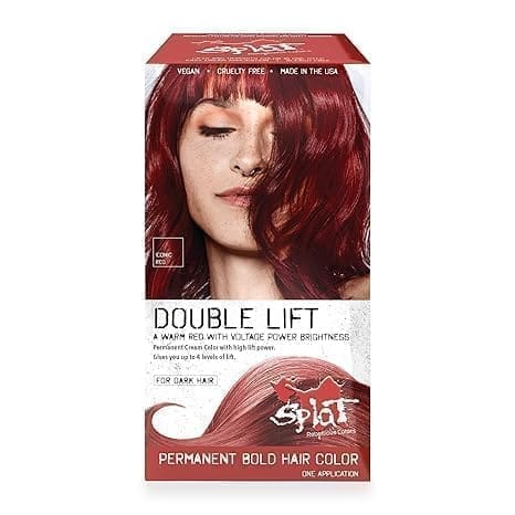 Splat Iconic Red Double Lift Permanent Hair Dye Kit for Brunettes
